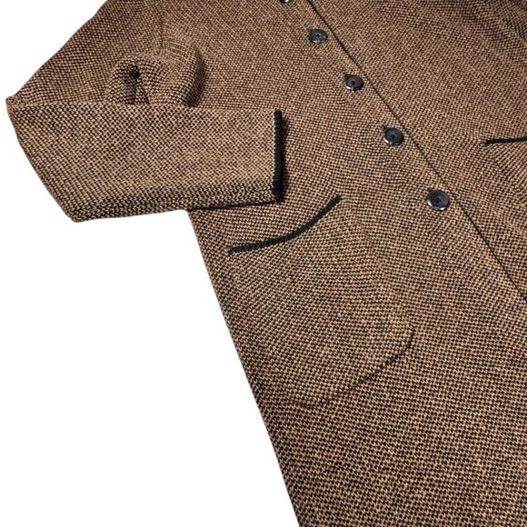NWOT J.Jill Haley Topper Coat Cardigan Sz.M Brown Textured Knit Duster Fall - Picture 10 of 14